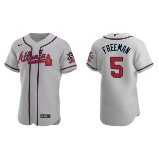 Freddie Freeman Gray 2021 World Series 150th Anniversary Jersey