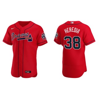Guillermo Heredia Red 2021 World Series 150th Anniversary Jersey