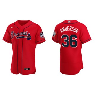 Ian Anderson Red 2021 World Series 150th Anniversary Jersey