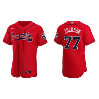 Luke Jackson Red 2021 World Series 150th Anniversary Jersey