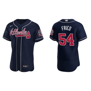Max Fried Navy 2021 World Series 150th Anniversary Jersey