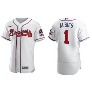 Ozzie Albies White 2021 World Series 150th Anniversary Jersey