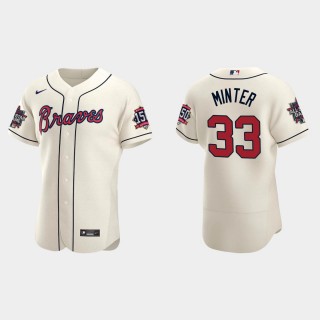 A.J. Minter Braves Cream 2021 MLB All-Star Jersey