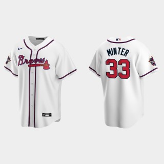Braves A.J. Minter White 2021 MLB All-Star Game Jersey