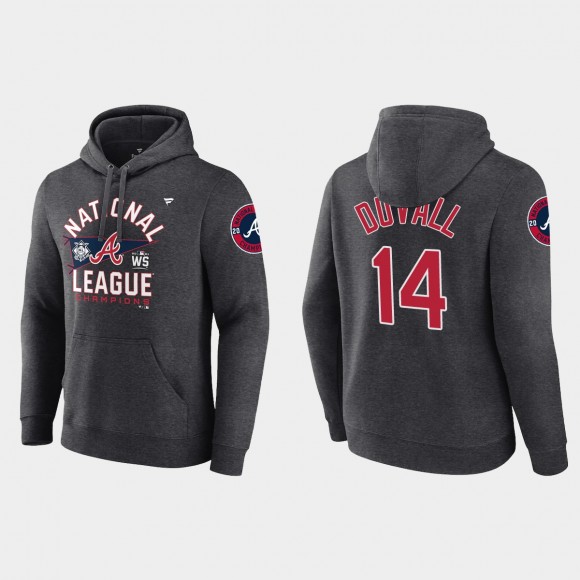Adam Duvall Braves Charcoal 2021 National League Champions Hoodie