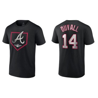 Adam Duvall Atlanta Braves Fanatics Branded Black 2022 Postseason Around the Horn T-Shirt