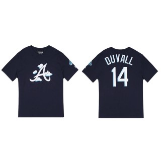 Adam Duvall Atlanta Braves Navy Clouds T-Shirt