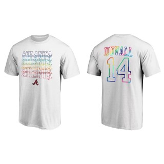 Adam Duvall Atlanta Braves White Logo City Pride T-Shirt