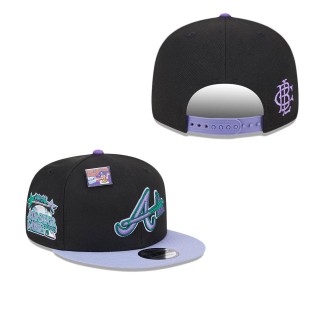 Atlanta Braves Black Purple Grape Big League Chew Flavor Pack 9FIFTY Snapback Hat