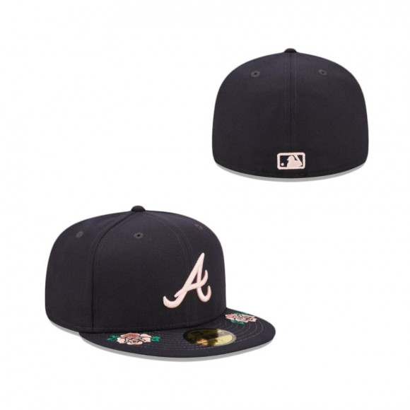 Atlanta Braves Double Roses 59FIFTY Fitted Hat