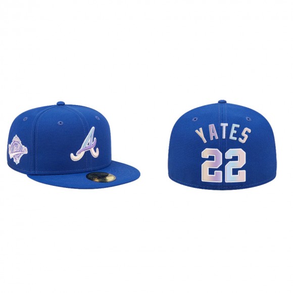 Men's Kirby Yates Atlanta Braves Nightbreak 59FIFTY Fitted Hat