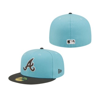 Men's Atlanta Braves Light Blue Charcoal Two-Tone Color Pack 59FIFTY Fitted Hat