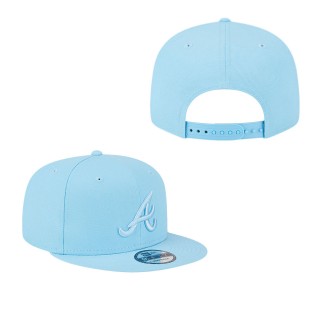 Men's Atlanta Braves Light Blue Spring Color Basic 9FIFTY Snapback Hat