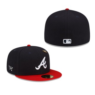 Men's Atlanta Braves MLB x Paper Planes Navy 59FIFTY Fitted Hat
