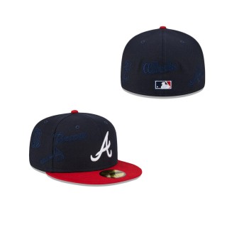 Atlanta Braves Multi Logo 59FIFTY Fitted Cap