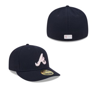 Atlanta Braves Navy 2024 Mother's Day Low Profile 59FIFTY Fitted Hat