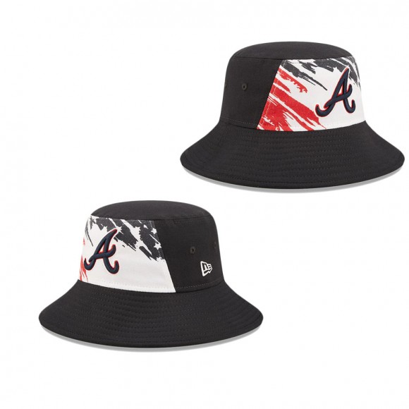Men's Atlanta Braves Navy 2022 4th of July Independence Day Bucket Hat