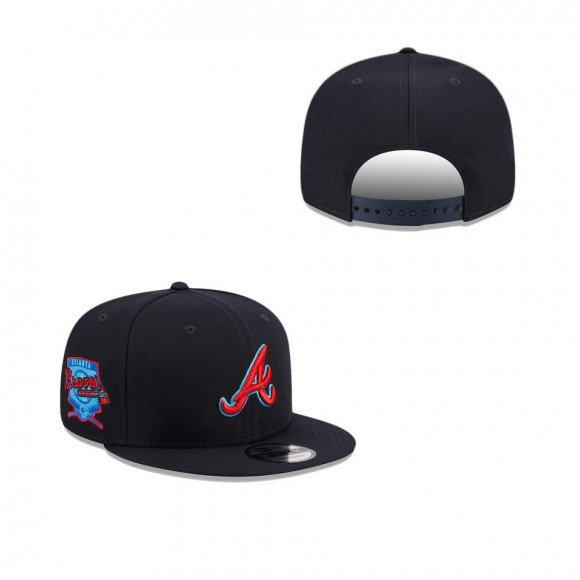 Men's Atlanta Braves Navy 2023 MLB Father's Day 9FIFTY Snapback Hat