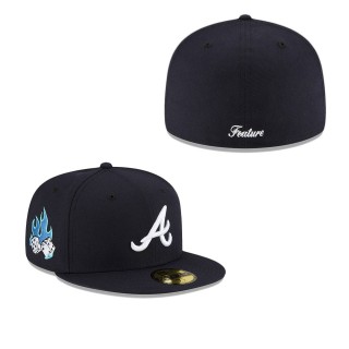 Men's Atlanta Braves Navy FEATURE x MLB 59FIFTY Fitted Hat