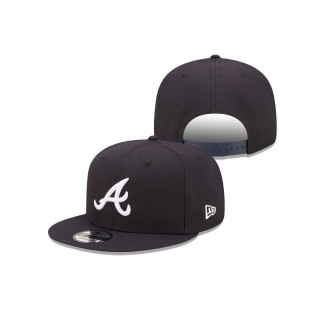 Men's Atlanta Braves Navy Primary Logo 9FIFTY Snapback Hat