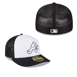 Atlanta Braves Navy White 2023 On-Field Batting Practice Low Profile 59FIFTY Fitted Hat