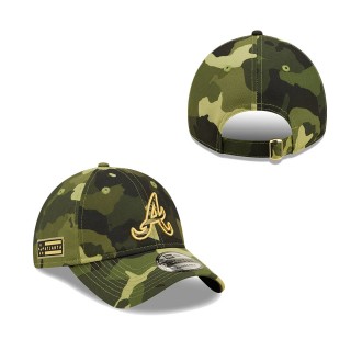Men's Atlanta Braves New Era Camo 2022 Armed Forces Day 9TWENTY Adjustable Hat
