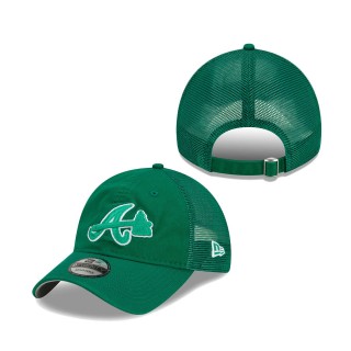Atlanta Braves New Era St. Patrick's Day 9TWENTY Adjustable Hat Green
