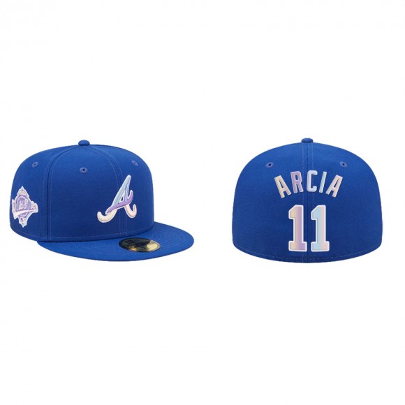 Men's Orlando Arcia Atlanta Braves Nightbreak 59FIFTY Fitted Hat