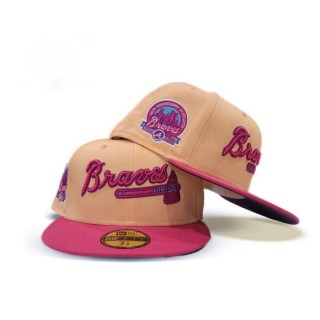 Atlanta Braves Peach Fusion Pink 40th Anniversary 59FIFTY Fitted Hat