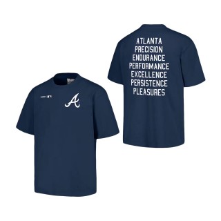 Atlanta Braves PLEASURES Navy Precision T-Shirt