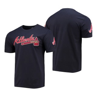 Men's Atlanta Braves Pro Standard Navy Team Logo T-Shirt