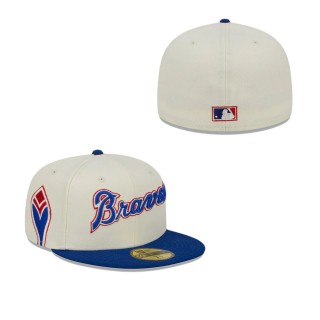 Atlanta Braves Retro Jersey Script 59FIFTY Fitted Hat