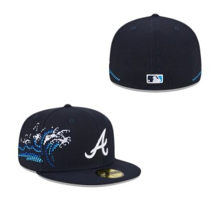 Atlanta Braves Tonal Wave Fitted Hat