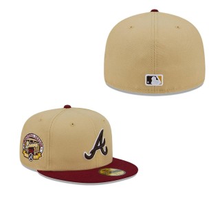 Atlanta Braves Vegas Gold Cardinal 59FIFTY Fitted Hat