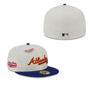 Atlanta Braves White Big League Chew Original 59FIFTY Fitted Hat
