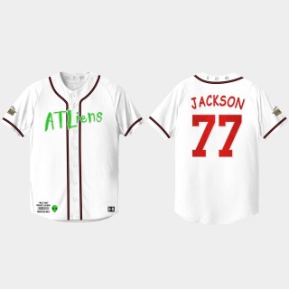 Luke Jackson Atliens White 25th Anniversary Jersey
