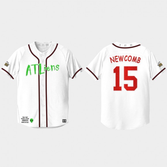 Sean Newcomb Atliens White 25th Anniversary Jersey