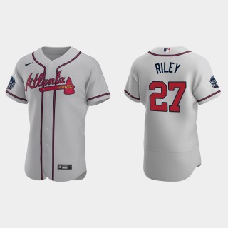 Austin Riley Braves Gray 2021 World Series Authentic Jersey