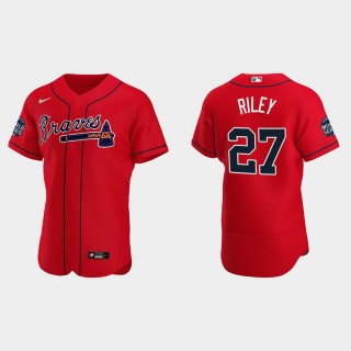 Austin Riley Braves Red 2021 World Series Authentic Jersey