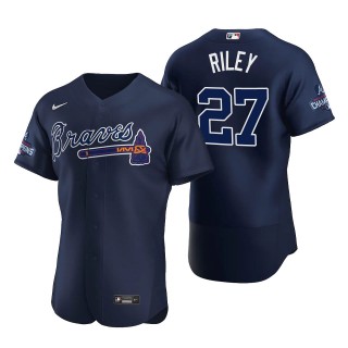 Austin Riley Atlanta Braves Nike Navy Alternate 2021 World Series Champions Authentic Jersey