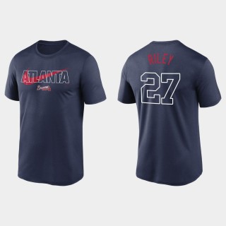 Austin Riley Braves City Swoosh Navy Legend Performance T-Shirt