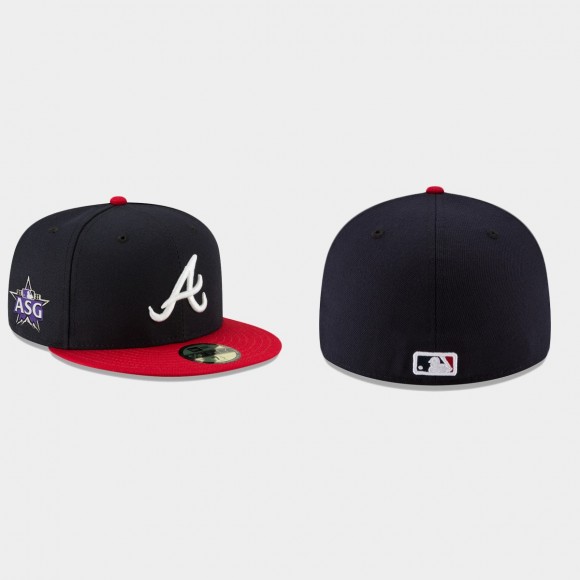Braves Navy 2021 MLB All-Star Game Workout Sidepatch 39THIRTY Hat