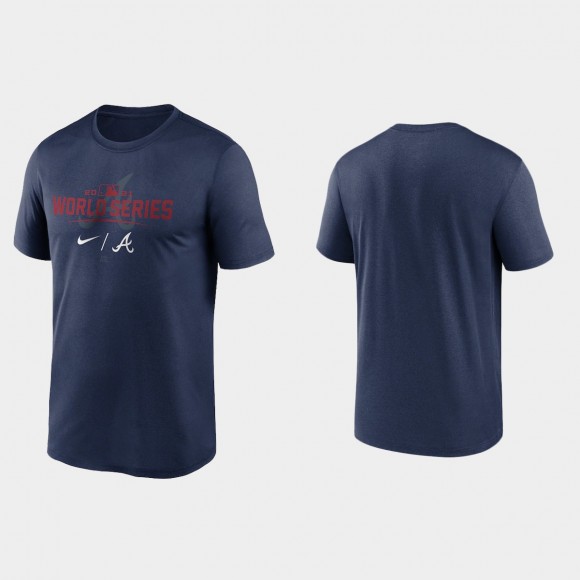 Braves 2021 World Series Navy Authentic Dugout T-Shirt