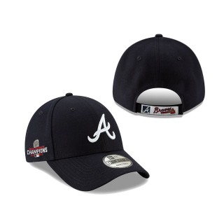 Atlanta Braves New Era 2021 World Series Champions Road Sidepatch 9FORTY Adjustable Hat Navy