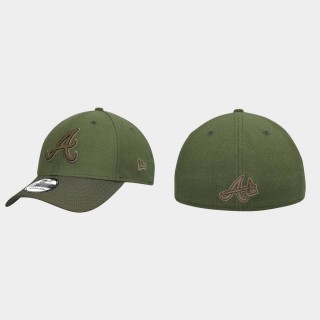 Braves Olive Army 39THIRTY Flex Hat
