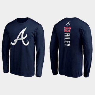 Braves Austin Riley Personalized Playmaker Navy T-Shirt