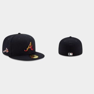 Braves Navy Batting Practice 59FIFTY Fitted Hat
