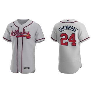 Braden Shewmake Braves Gray Authentic Road Jersey