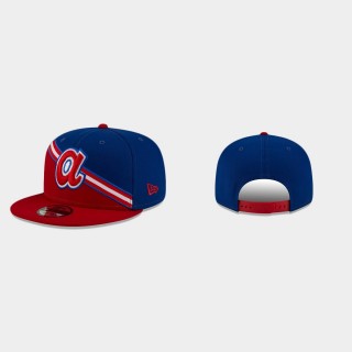 Braves Royal Red Color Cross 9FIFTY Snapback Hat