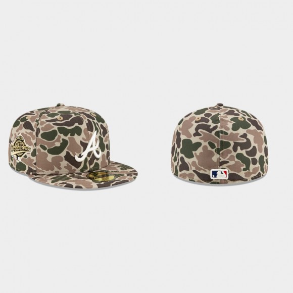Braves Green Duck Camo World Series 59FIFTY Hat